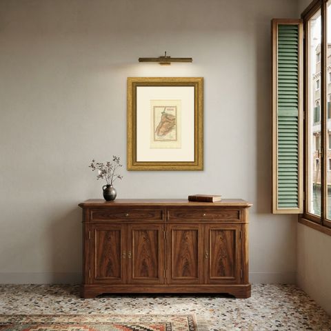 Hand-Colored Antique Map of the Tribe of Dan, James Wyld, 1823, shown framed in a room, true to size