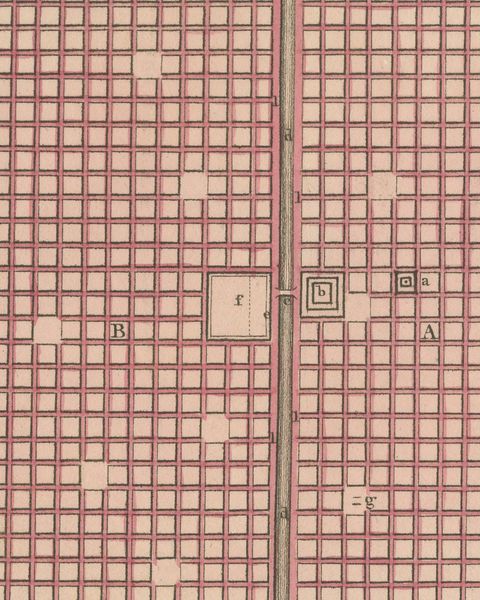 Antique Plan of the City of Babylon, Hand-Colored, Wyld, 1823, close-up 2