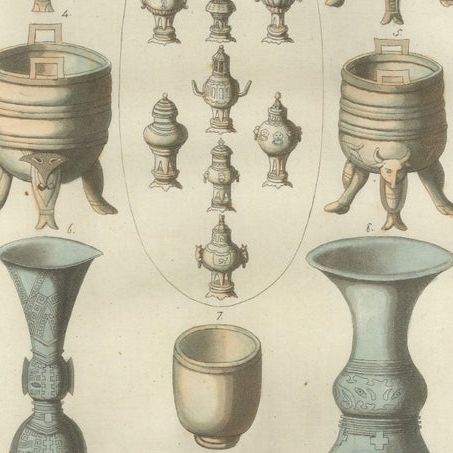 Chinese Costume and Ritual Scenes, Set of Three Ferrario Engravings, Italy 1815, close-up 1