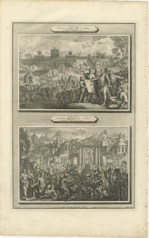 Rebuilding the Temple and the City of Jerusalem, Pieter Mortier, circa 1700, view 2
