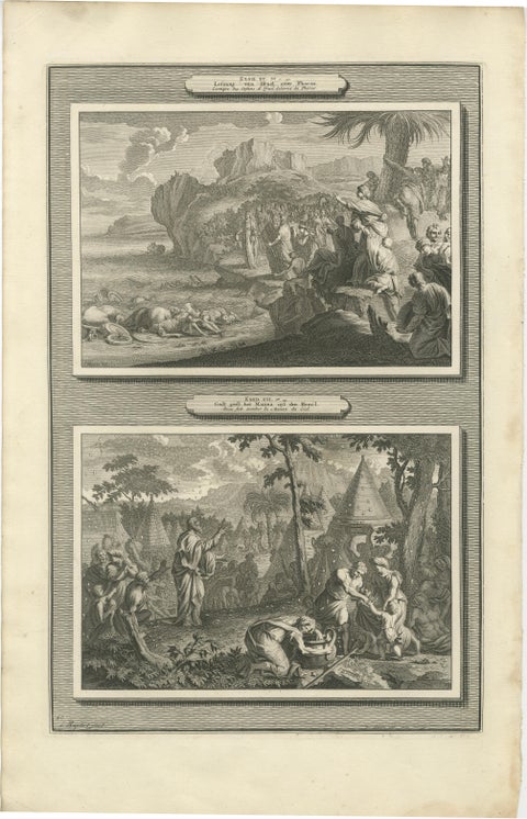 Biblical History Engravings, Joseph and Moses, Dutch Bible Series c.1700, view 7