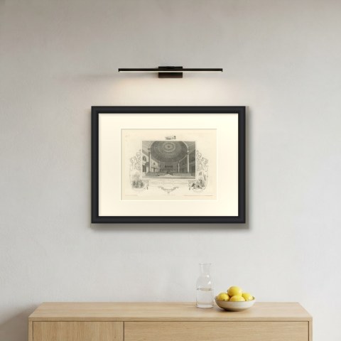 Presbyterian Church Interior, Savannah, Drawn by W. Goodacre, circa 1850, shown framed on a wall, true to size