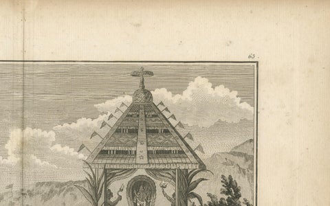 Hindu Festival Procession with Vishnu Cart, Engraving after Sonnerat, 1806, close-up 2