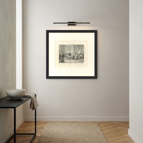The Concordat, the First Consul and Prelates, Antique Madou Lithograph, 1827, shown framed on a wall, true to size