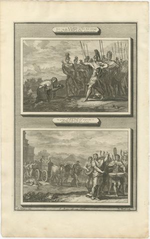 Death of the Amalekite Messenger and Uzzah Struck Down, Mortier circa 1700