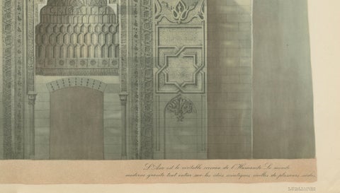 Gök Medrese Sivas Twin Minarets, Seljuk Islamic Architecture Print 1924, close-up 4
