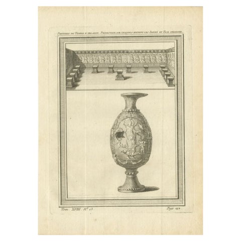 Antique Print of the Temple of Ablaykit, a Buddhist Monastery, Kazakhstan, 1768