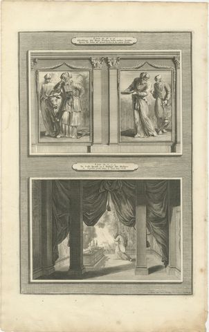 High Priest and Levites and God Speaks in the Holy of Holies, Mortier circa 1700