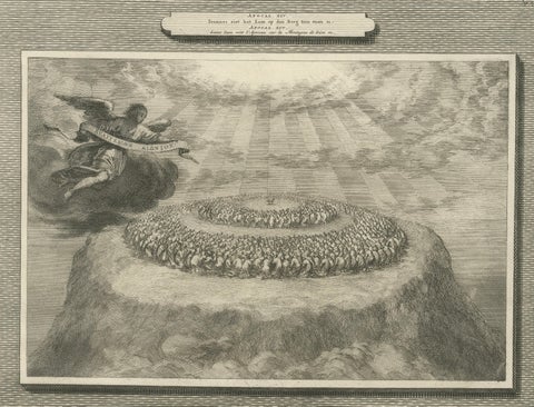 Antique Biblical Engravings, Mortier Amsterdam, Apocalypse Cycle, c.1700, close-up 3