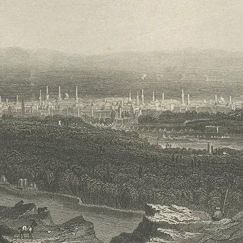 Antique Print of the City of Jerusalem by Grégoire '1883', close-up 1