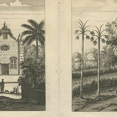 Antique Print of the Churches of Paneteripoum, Manipay, Changane and Vanarpone, close-up 1