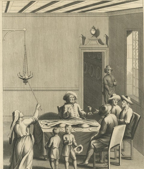 Antique Print of Jewish Ceremonies by A. Calmet, 1727, view 3