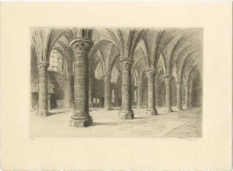 Le Mont Saint-Michel Original Etchings by Arthur Mayeur, Limited Edition 1926, view 10