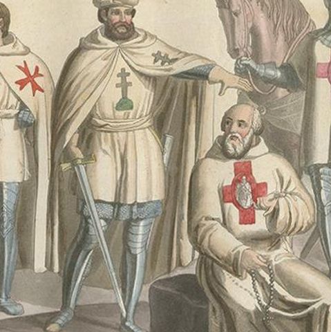 The Chivalric Orders of the Holy Land, A 19th-Century Vision, 1831, close-up 1