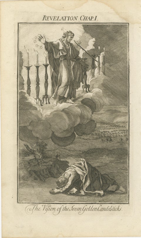 Biblical Engravings, Vision of Candlesticks, Apostle Jude & Judgment of Angels, view 4