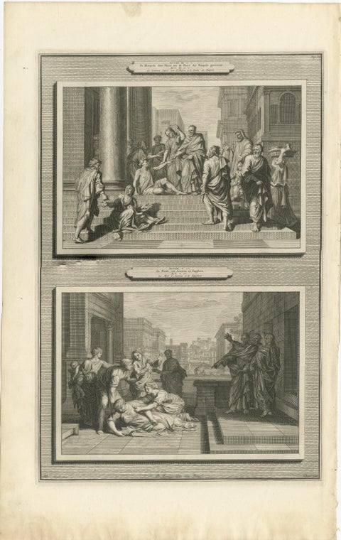 Life of Christ and the Apostles, Six Gospel Scenes, Mortier Engravings ca.1700, view 2