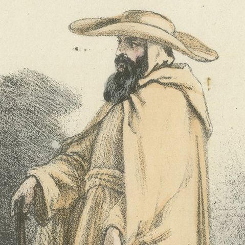 Benedictine Camaldolese Monk: A Reflection of Solitude and Contemplation, 1862, close-up 1