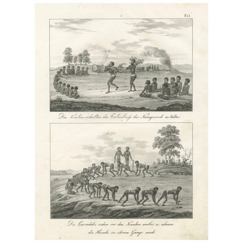 Indigenous Rituals and Ceremonies of New Holland, Published iin 1836