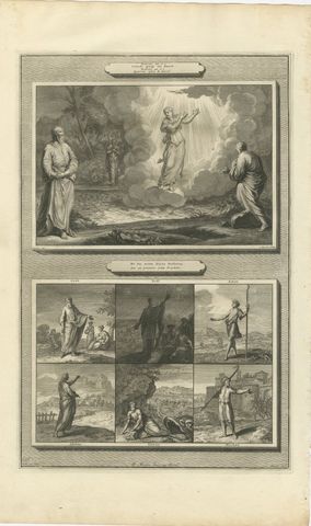 Daniel's Last Vision and Six Minor Prophets with Jonah, Mortier circa 1700