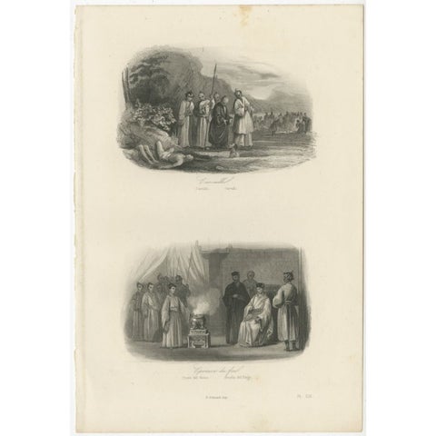 Antique Print of Religious Persecution by the Japanese, 1847, view 2