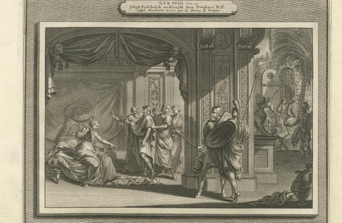 Antique Biblical Engravings, Mortier Amsterdam, Joseph Cycle, c.1700, close-up 5