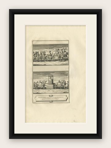 Antique Print of the Holy Sacrament by Picart, circa 1725, shown framed