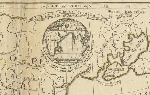 Moullart-Sanson Map of the Holy Land and Sacred Geography of the Old Testament, close-up 1