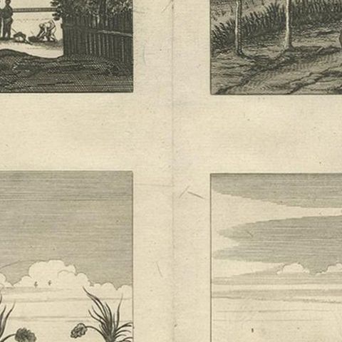 Antique Print of the Churches of Paneteripoum, Manipay, Changane and Vanarpone, close-up 2