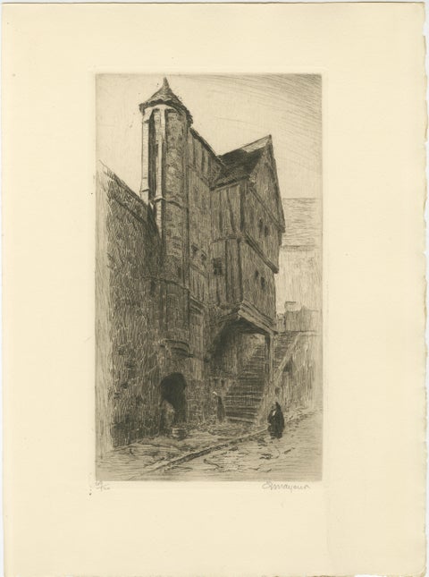 Le Mont Saint-Michel Original Etchings by Arthur Mayeur, Limited Edition 1926, view 7