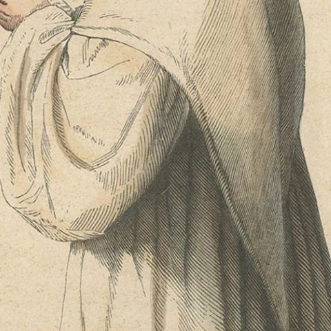 Trappist Monk of the Order of Cistercians Reading a Bible, 1845, close-up 2