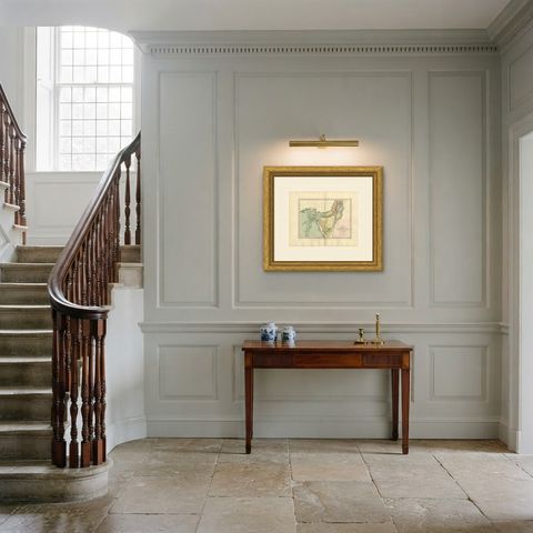 The Exodus Route from Egypt to Canaan, Antique Wyld Map, 1823, shown framed in a room, true to size