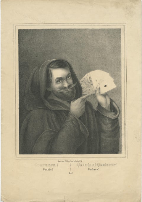 Set of 3 Antique Prints of Monks committing Sins by May & Wirsing, 'c.1850', view 3
