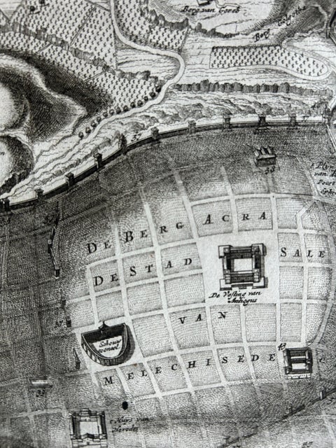 Plan of Ancient Jerusalem, Cornelis de Bruijn’s Engraved City View c.1698, view 6