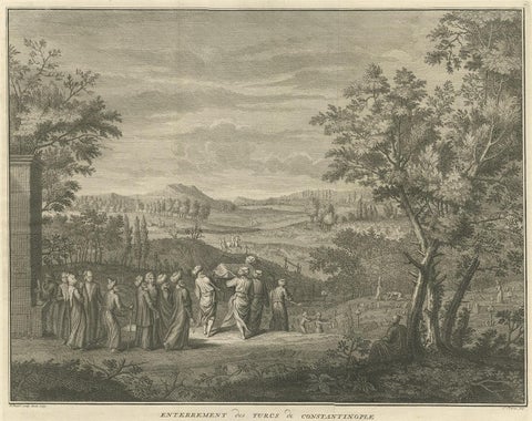 Antique Print of the Funeral at Constantinople by B. Picart, 1729, view 2