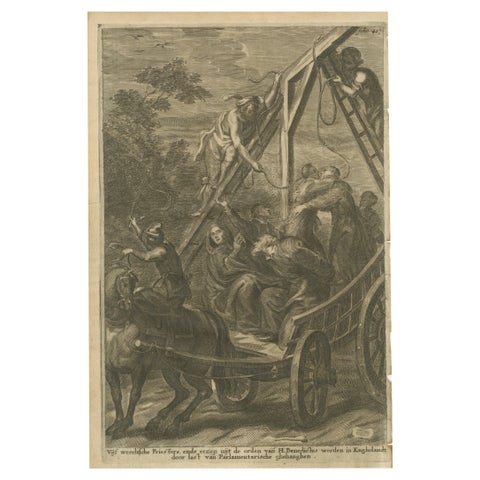 The Martyrdom of Secular Priests and One Benedictine Monk by Parlement, c.1680