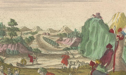 Optica Print of Joseph Sold by His Brothers to Ishmaelites, 1770 -Biblical Scene, close-up 5