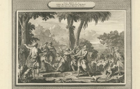 Antique Biblical Engravings, Mortier Amsterdam, Joseph Cycle, c.1700, close-up 1