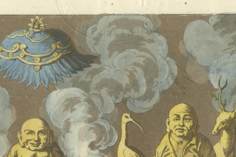 Chinese Religious Figures and Temple Statues, Ferrario Costume Series, 1815, close-up 5