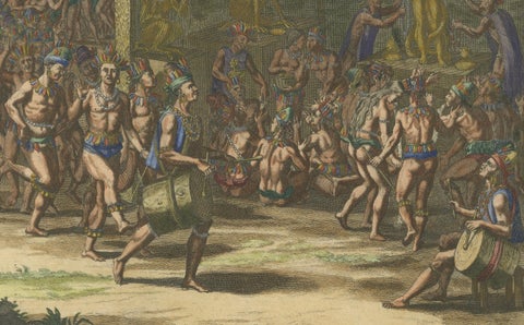 Religious Ceremony of the Inhabitants of the Island of Hispaniola, 1734, close-up 2