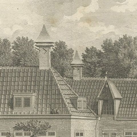 Original Antique Engraving of the Baptism of Christians in The Netherlands, 17, close-up 2