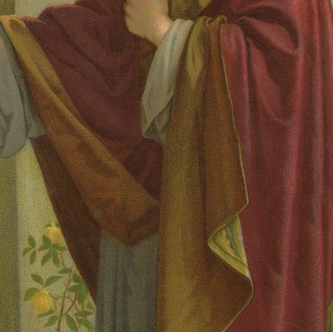 Christ Knocking at the Door, Antique c.1900 German Sacred Art Print, c.1900, close-up 4