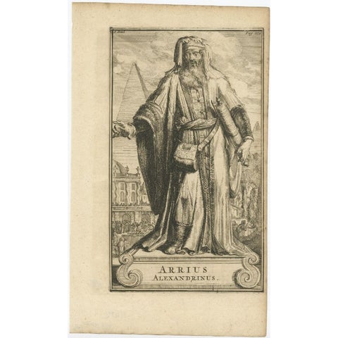 Christian Presbyter Arius 'Arrius' Alexandrinus of Alexandria, Egypt, 1701, view 2