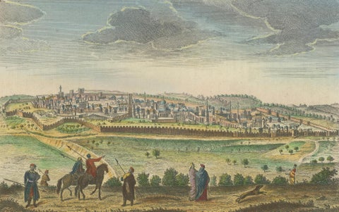 A General View of Jerusalem in the Early Part of the 18th Century" (circa 1752), close-up 4