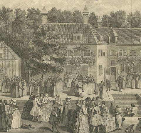 Antique Print of the Baptism of Christians by Bernaerts, 1736, view 3
