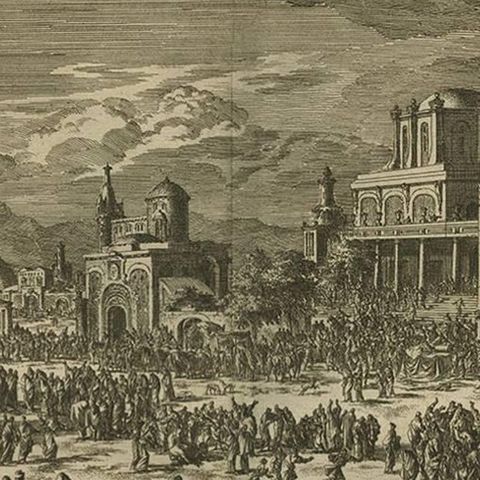 Antique Bible Print Tenth Plague of Egypt by J. Luyken, 1743, close-up 1