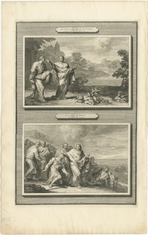 Christ Healing the Blind Man and the Possessed Mute, Pieter Mortier, ca. 1700, view 2
