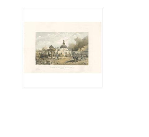 Antique Print of a Church 'Crimean War' by W. Simpson, 1855, view 2