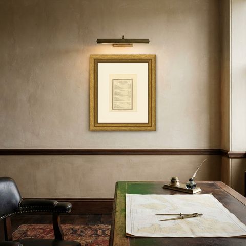 Table of Scripture Measures Reduced to English Measure, 1823, shown framed on a wall, true to size