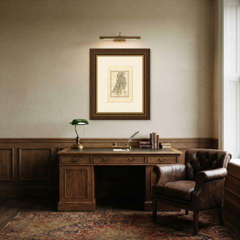 Antique Map of Solomon's Purveyorships in Israel, Wyld, 1823, shown framed in a room, true to size