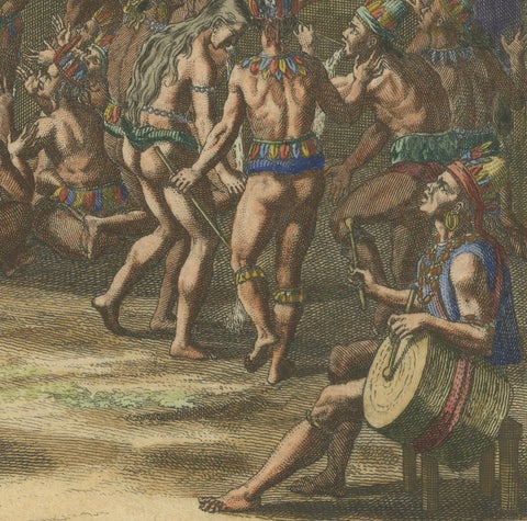 Religious Ceremony of the Inhabitants of the Island of Hispaniola, 1734, close-up 3